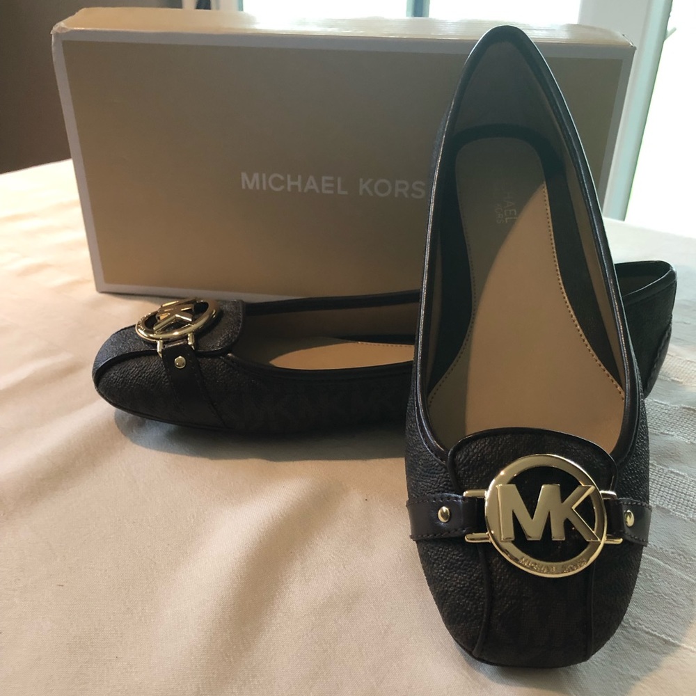 Michael Kors Fulton Mini MK Logo Flats